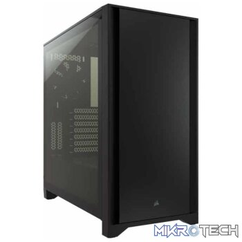 Corsair 4000D Tempered Glass Mid Tower E-ATX Case  Black